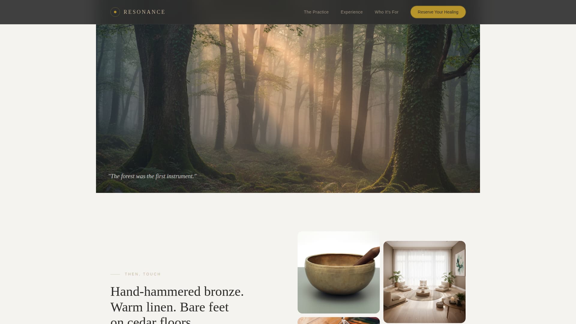 Wellness Modalities Appointment Booking Website Template