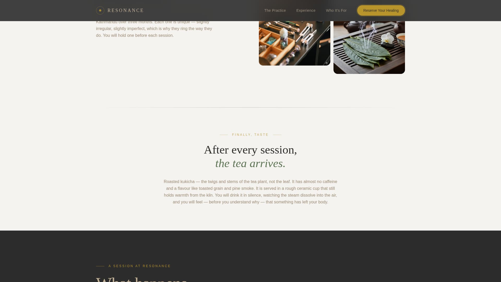 Wellness Modalities Appointment Booking Website Template