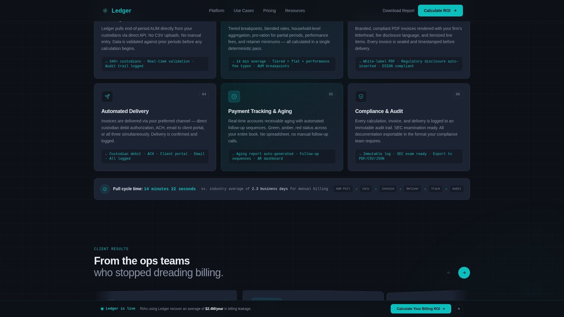 Financial Services Software & SaaS Pricing Website Template