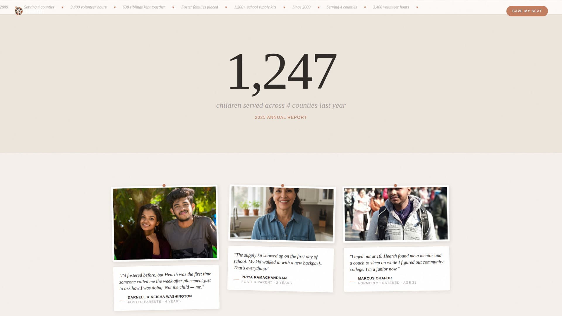 Child Welfare Nonprofit Reviews Website Template