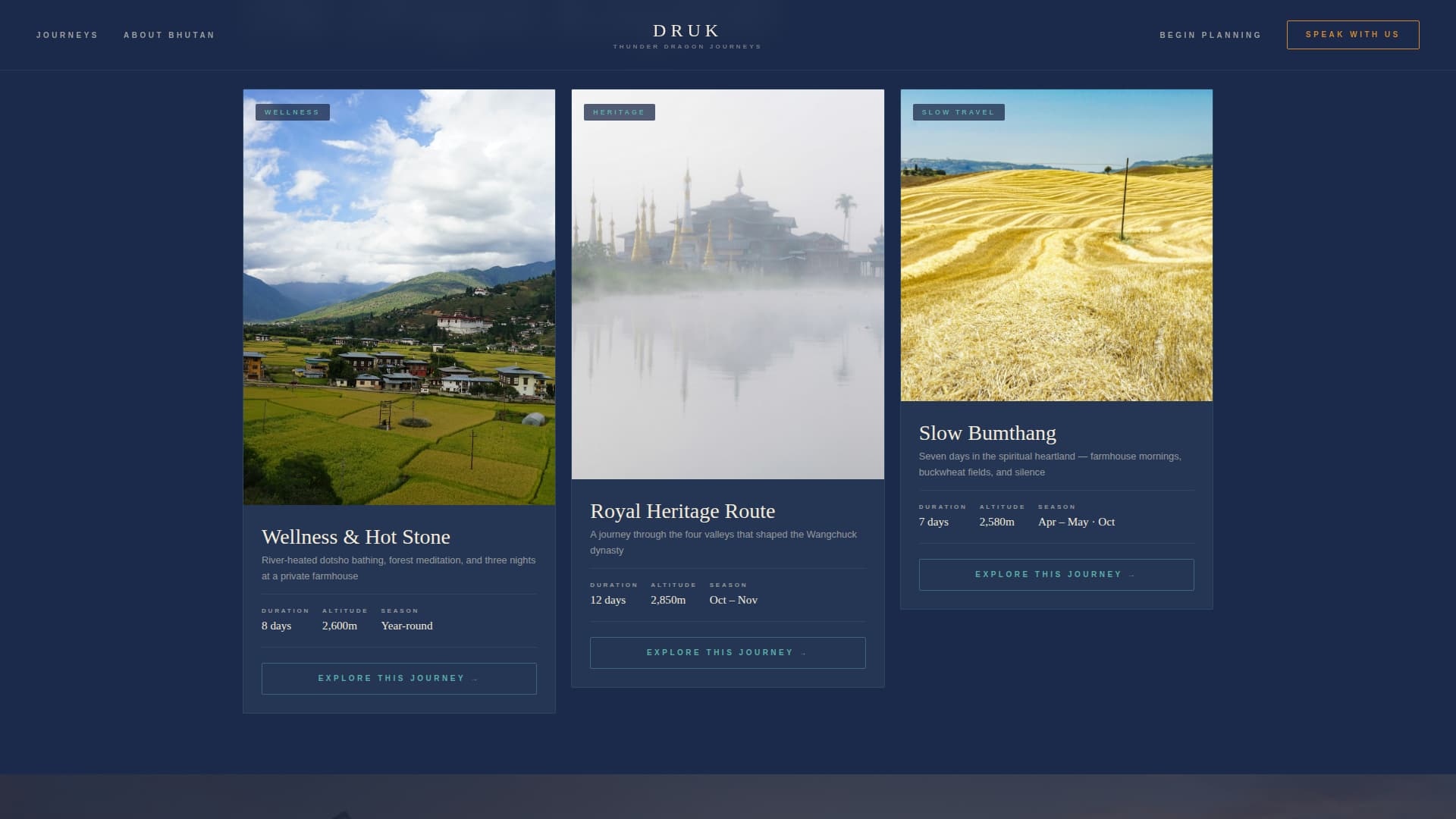 Bhutan Travel Reviews Website Template