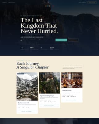 Bhutan Travel Reviews Website Template