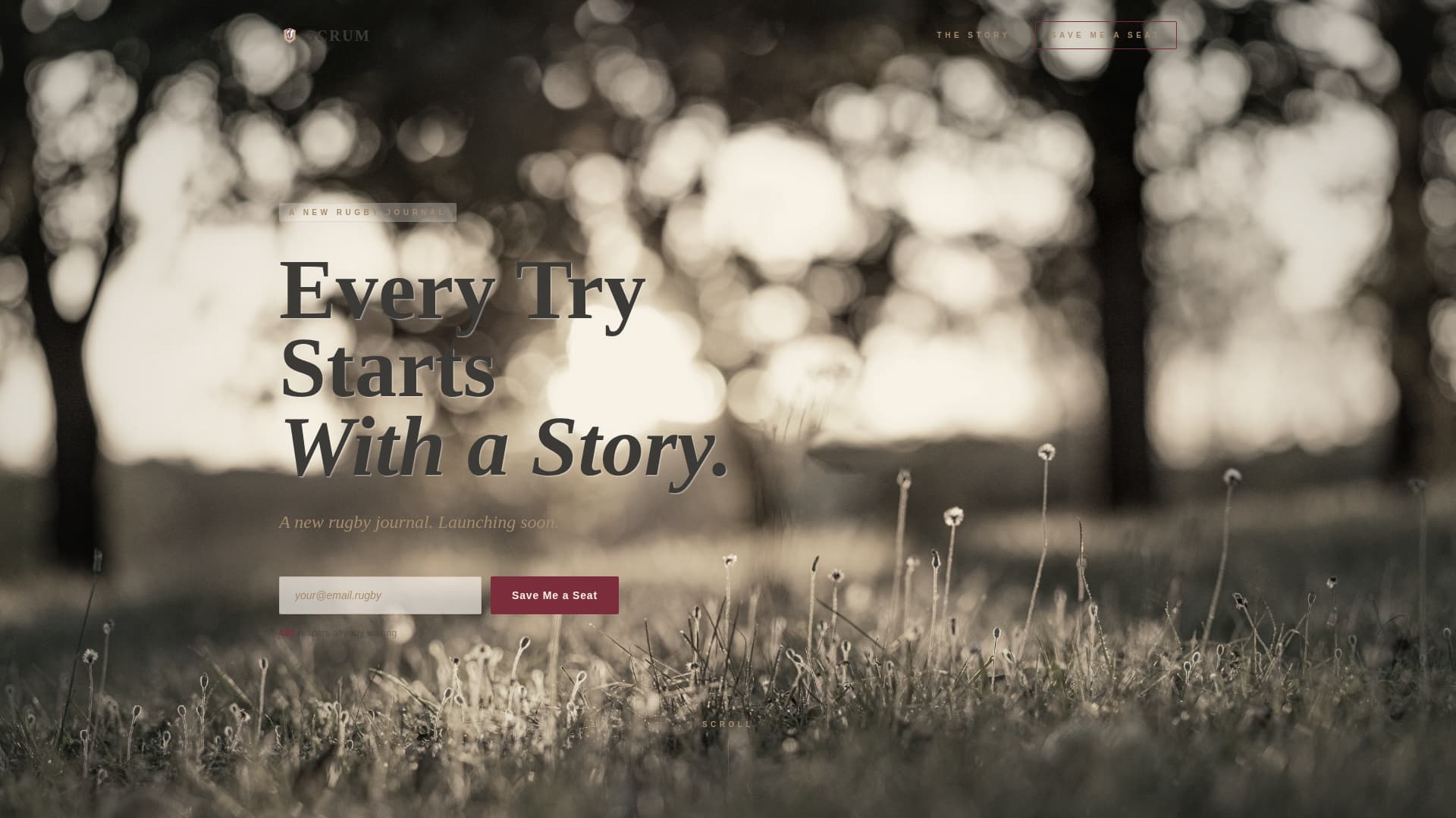 Complete Sports Blog Pre-Launch & Coming Soon Website Template