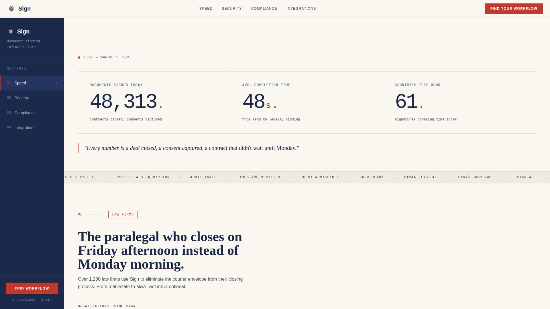 LegalTech & Compliance Software Portfolio Website Template