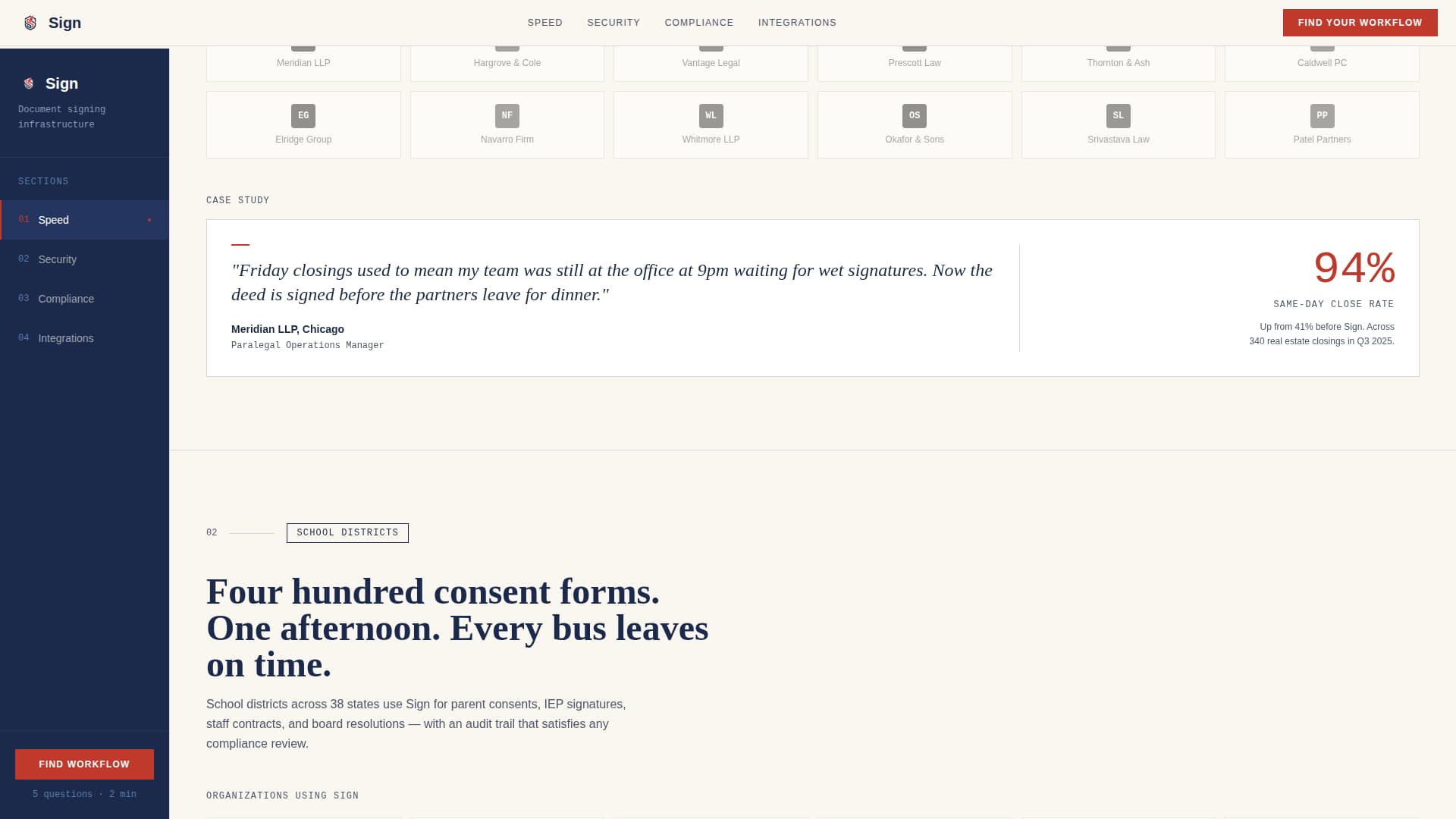 LegalTech & Compliance Software Portfolio Website Template