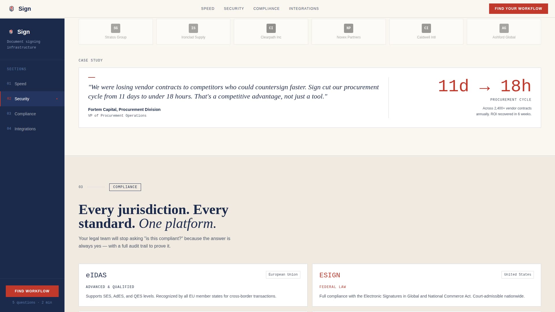 LegalTech & Compliance Software Portfolio Website Template