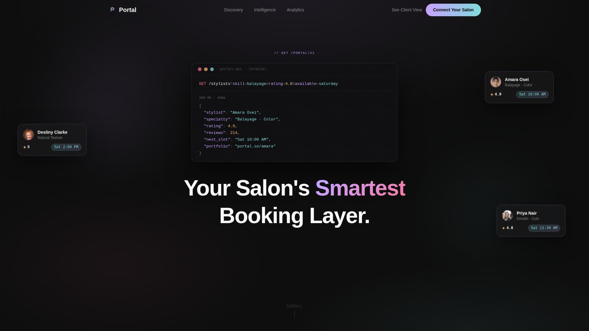 Specialist Beauty & Salon Software & SaaS Professional Website Template