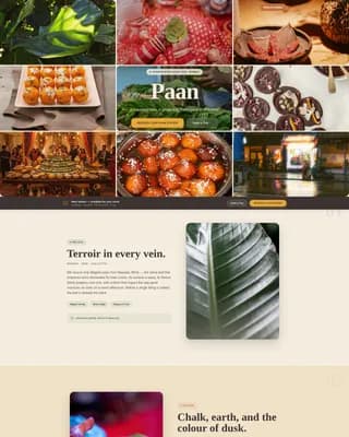 Spice — Heritage Betel Shop Landing Page Template