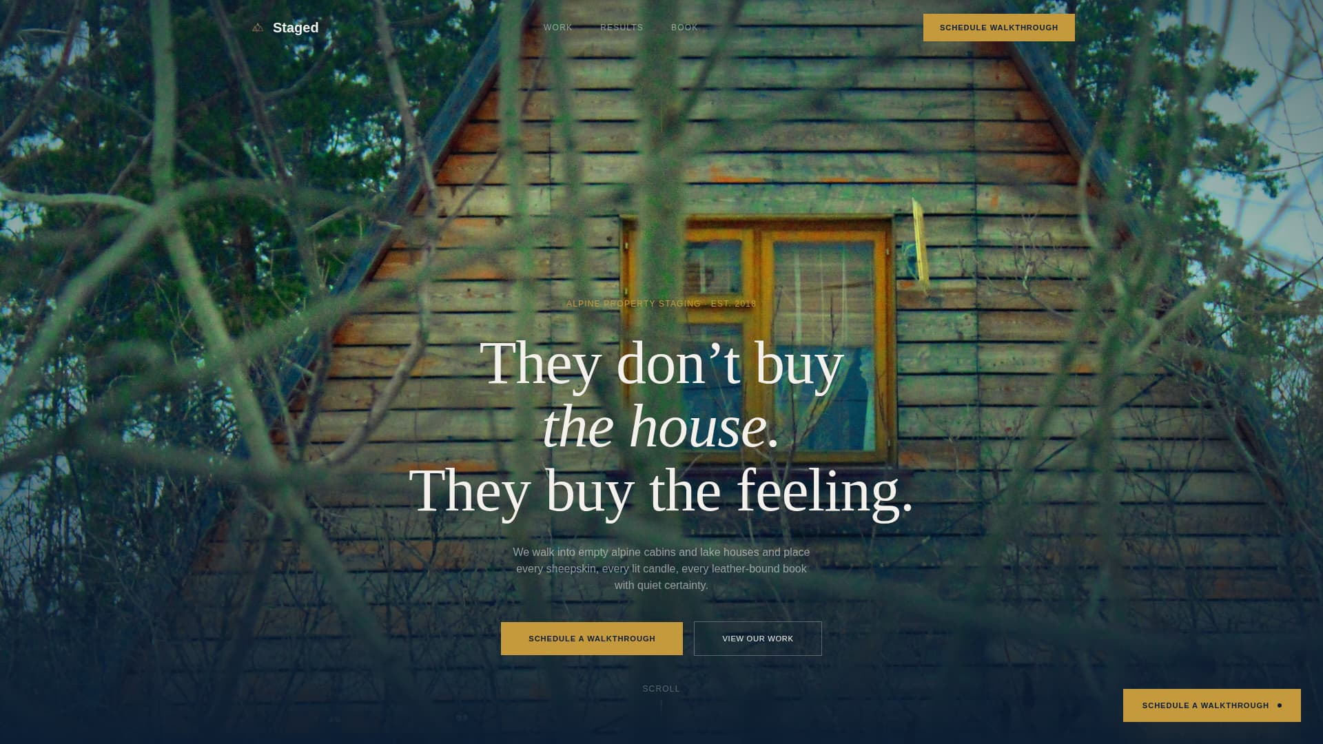 Mountain Property Real Estate Booking Website Template