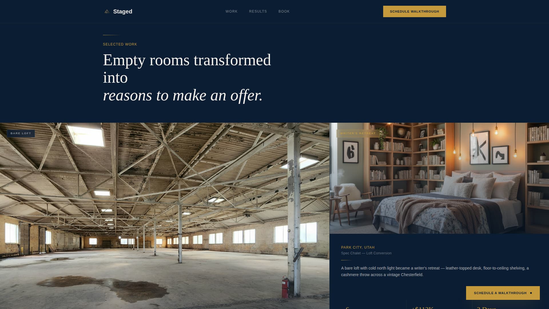 Mountain Property Real Estate Booking Website Template
