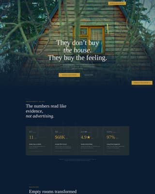 Mountain Property Real Estate Booking Website Template
