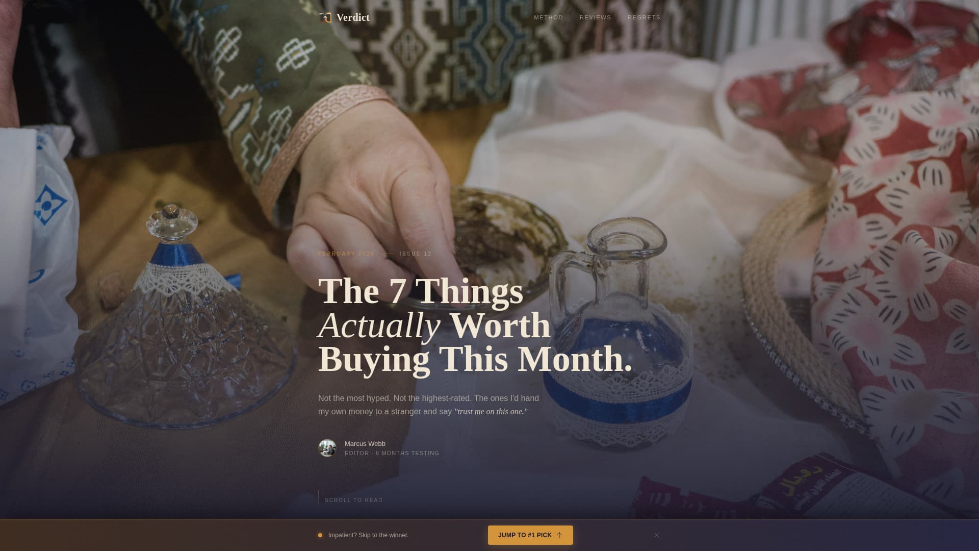 Review & Comparison Site Reviews Website Template