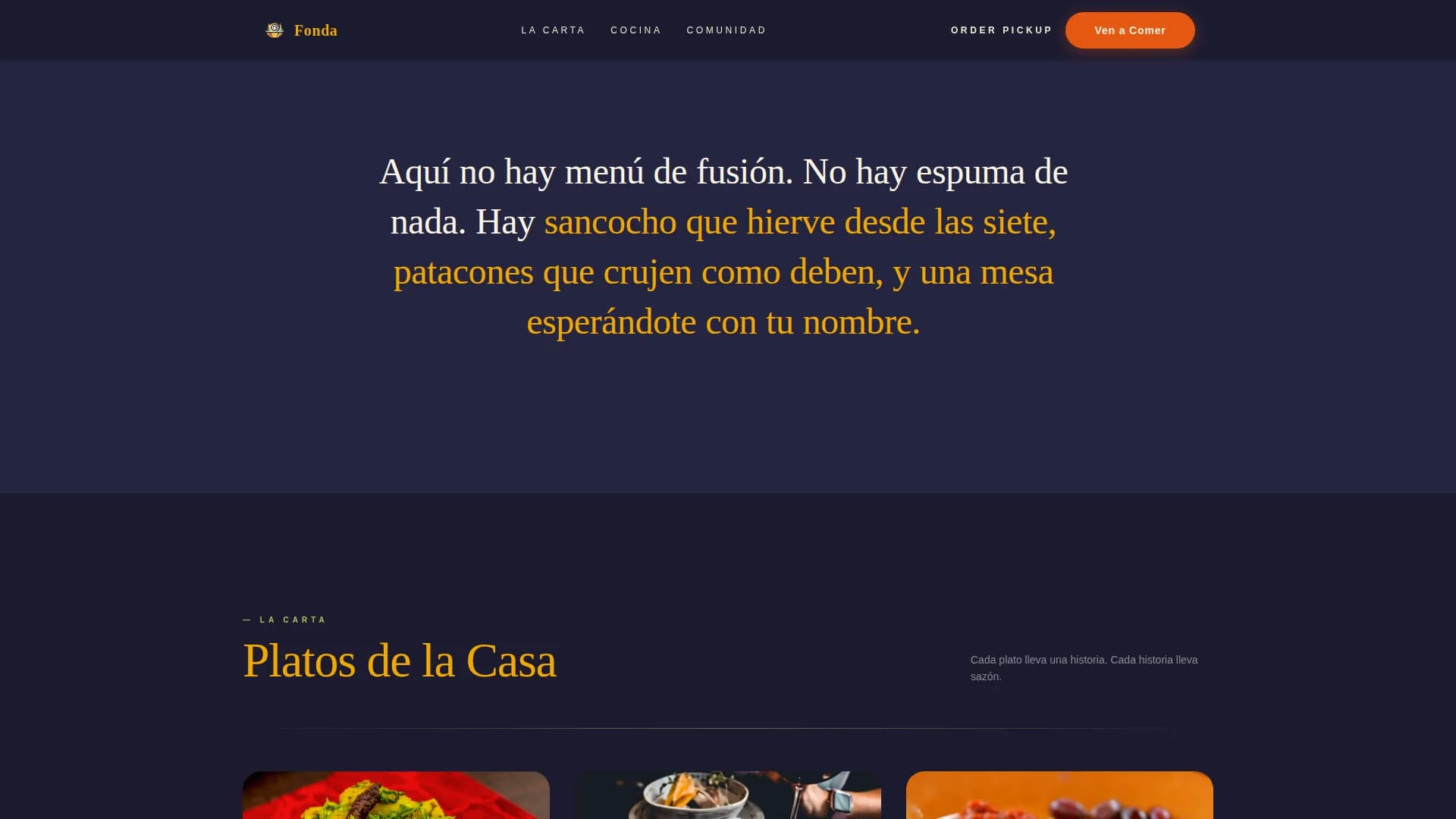 Casa — Retro Panamanian Landing Page Template