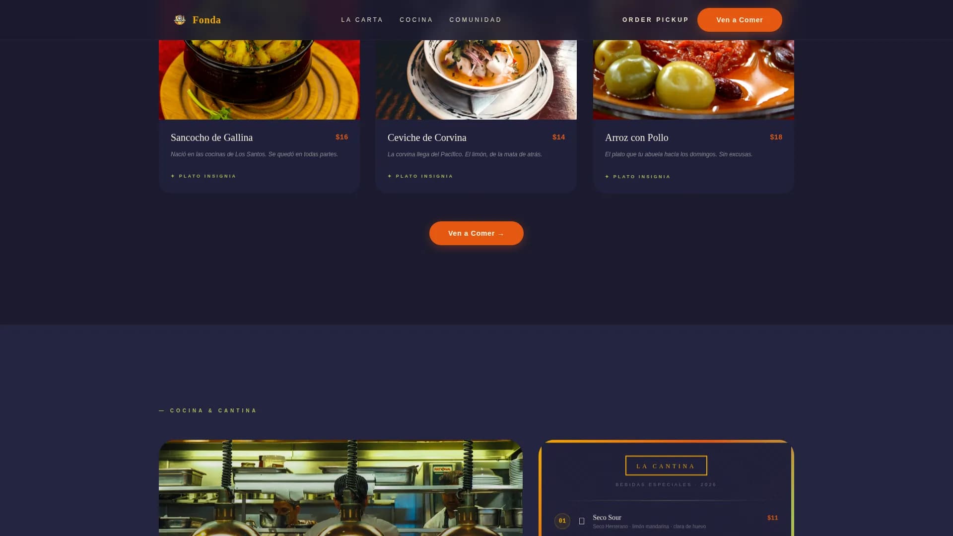 Casa — Retro Panamanian Landing Page Template