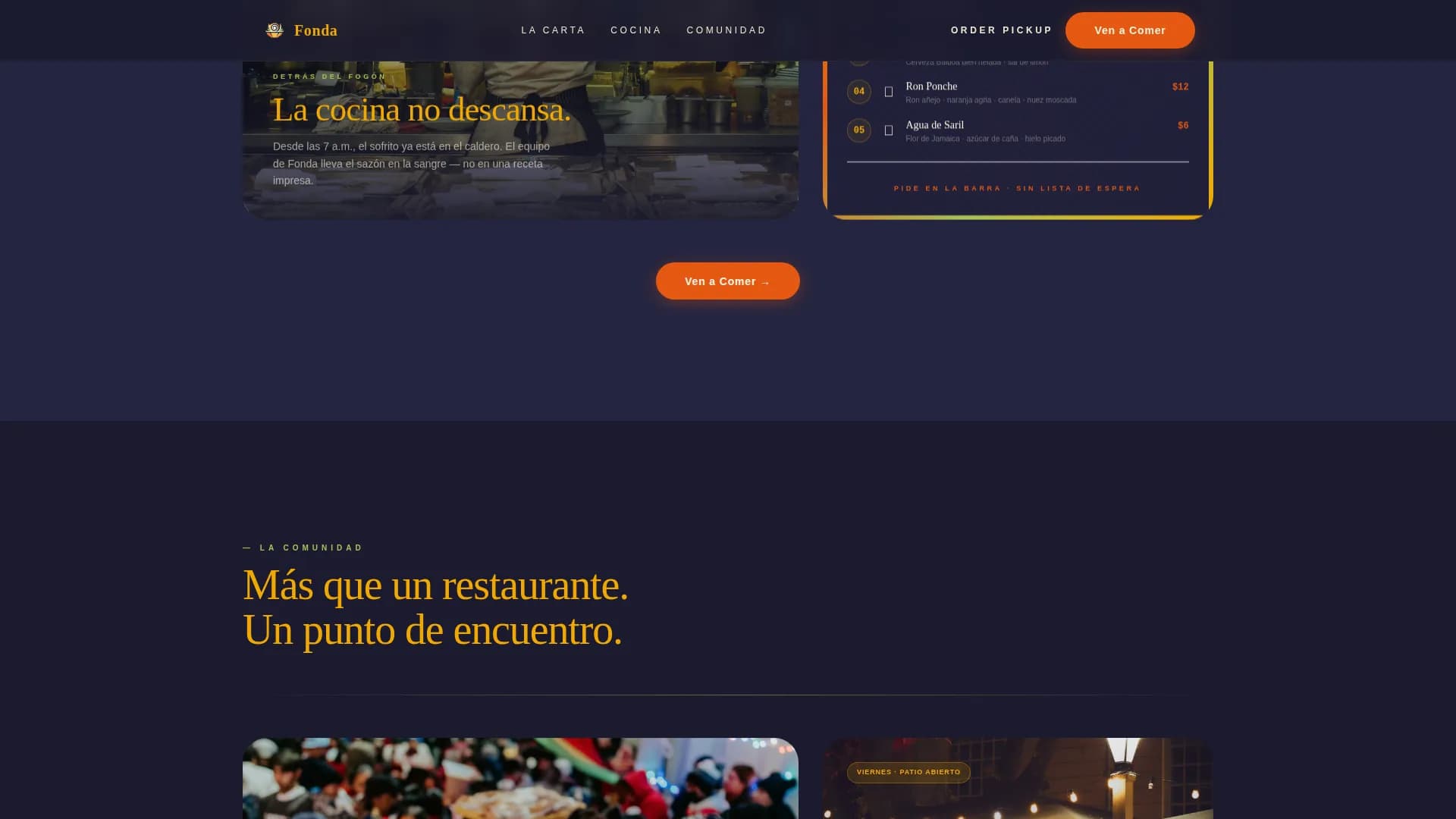 Casa — Retro Panamanian Landing Page Template
