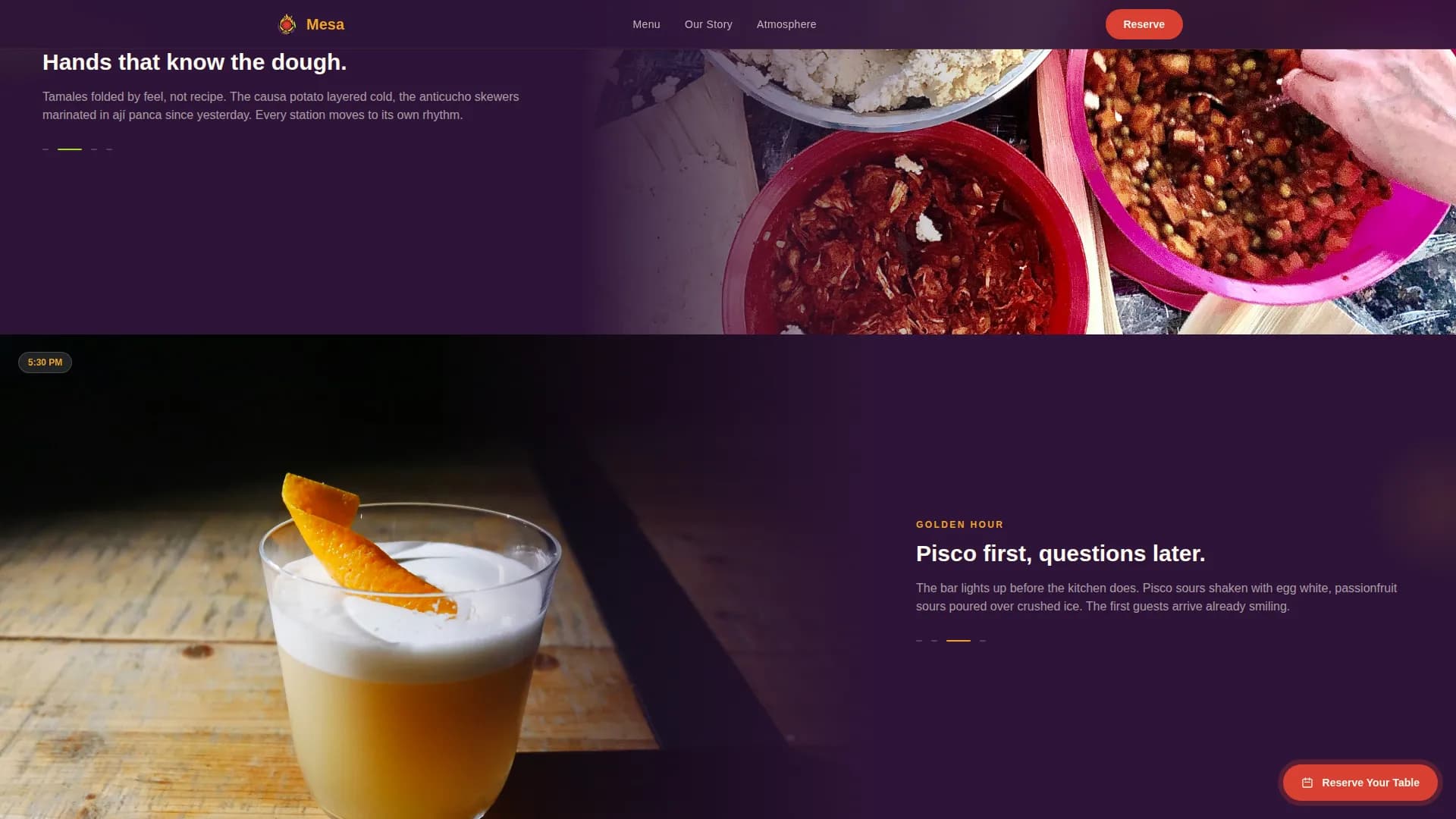 Local Regional & Ethnic Restaurant Professional Website Template