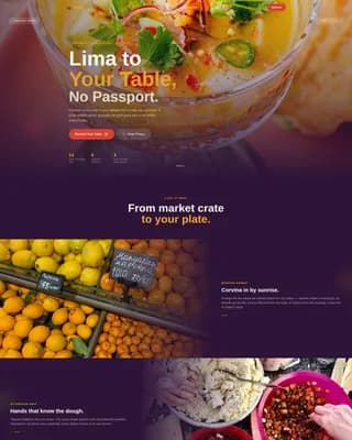 Local Regional & Ethnic Restaurant Professional Website Template