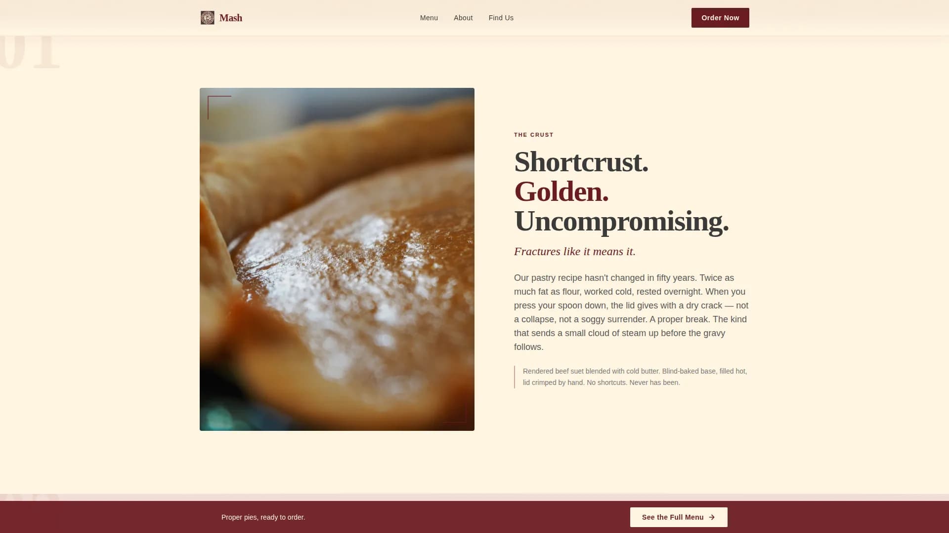 Regional & Specialty Restaurant Professional Website Template