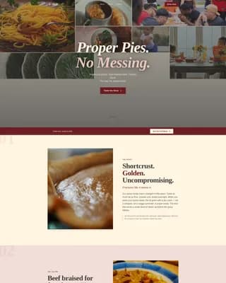 Regional & Specialty Restaurant Professional Website Template