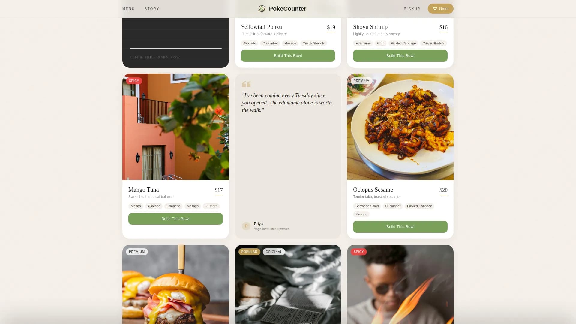 Regional & Specialty Restaurant Professional Website Template