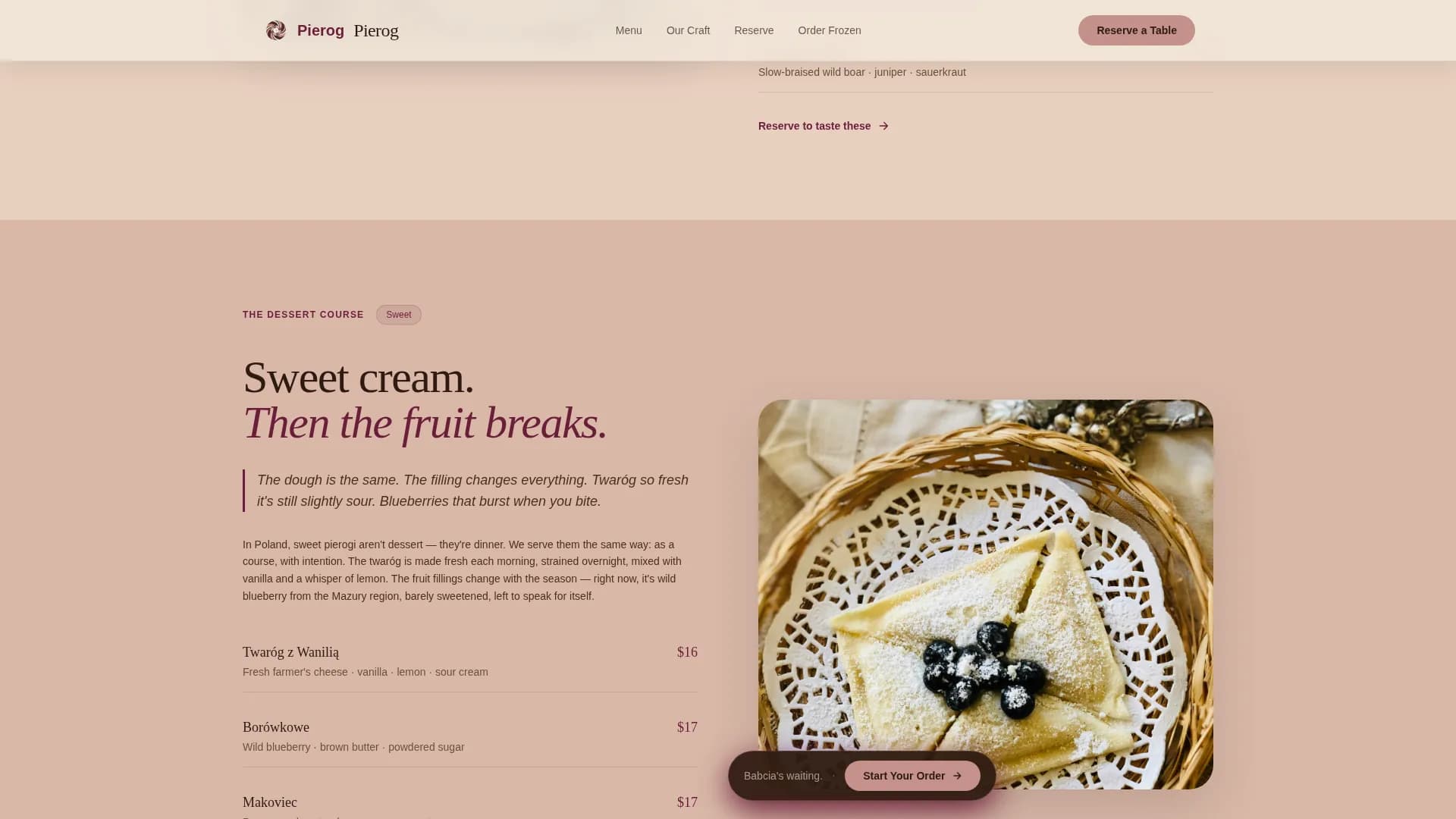 Piernik — Premium Polish Cuisine Landing Page Template