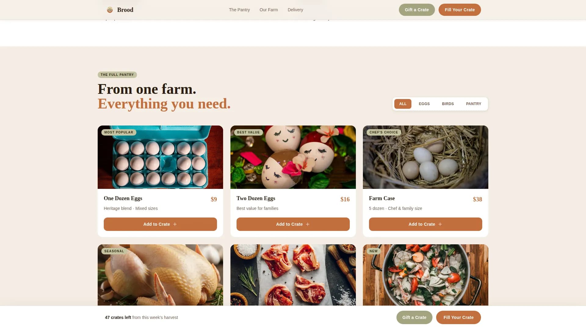 Local Meat & Seafood Professional Website Template