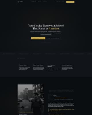 Shield — Commanding Law Enforcement Landing Page Template