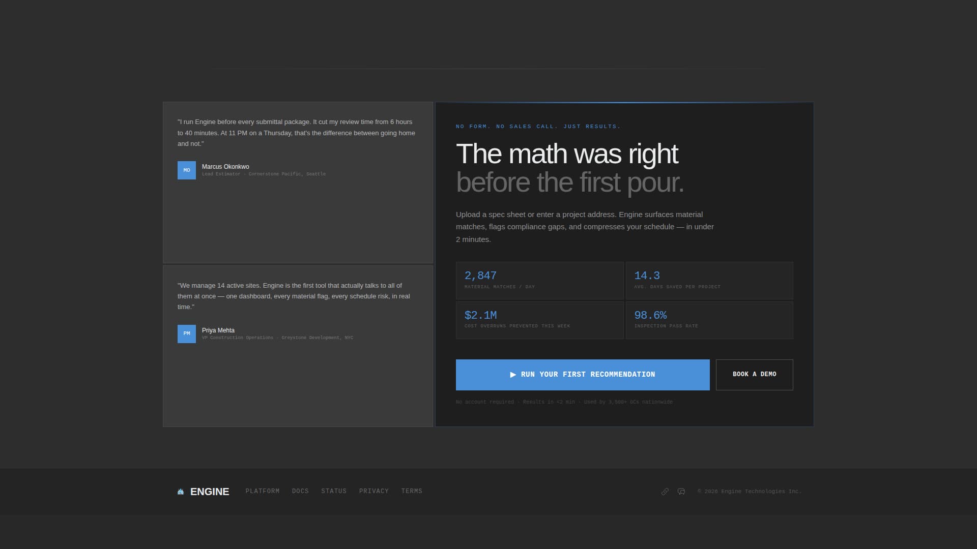 AI for Construction Professional Website Template