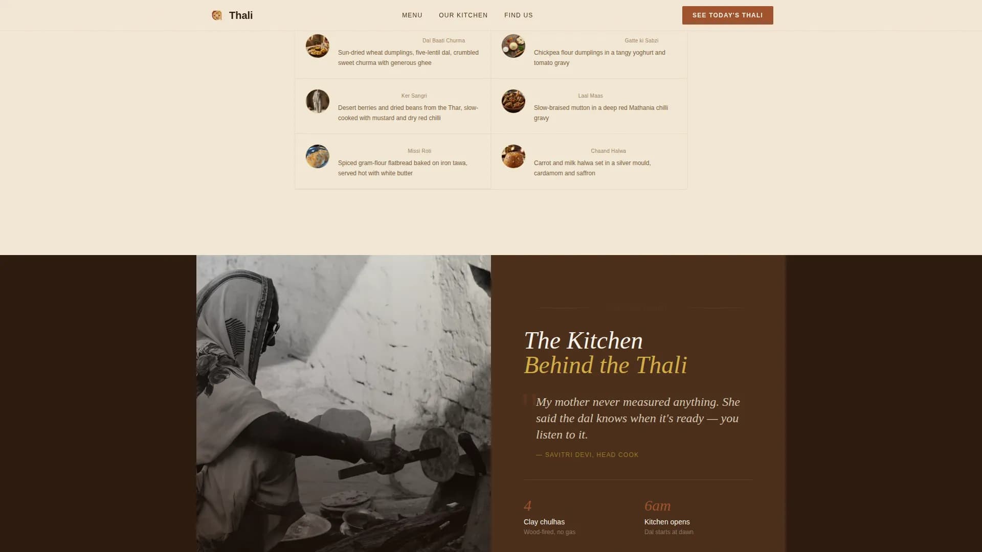 Regional & Specialty Restaurant Professional Website Template
