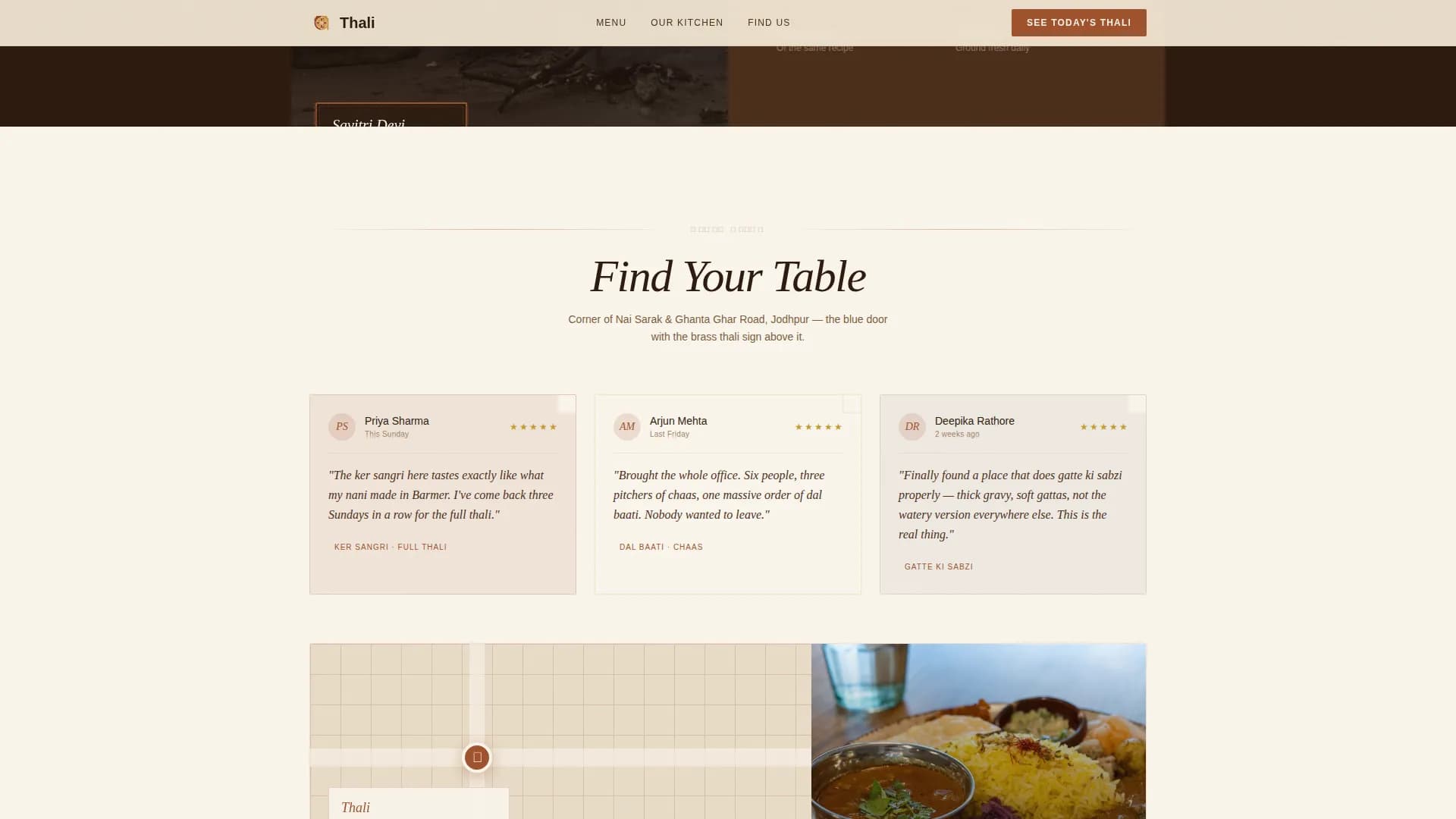Regional & Specialty Restaurant Professional Website Template
