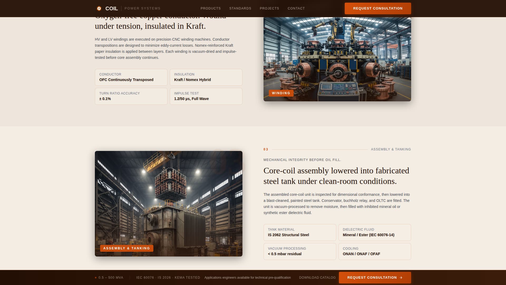 Torque — Authoritative Electrical Transformer Landing Page Template