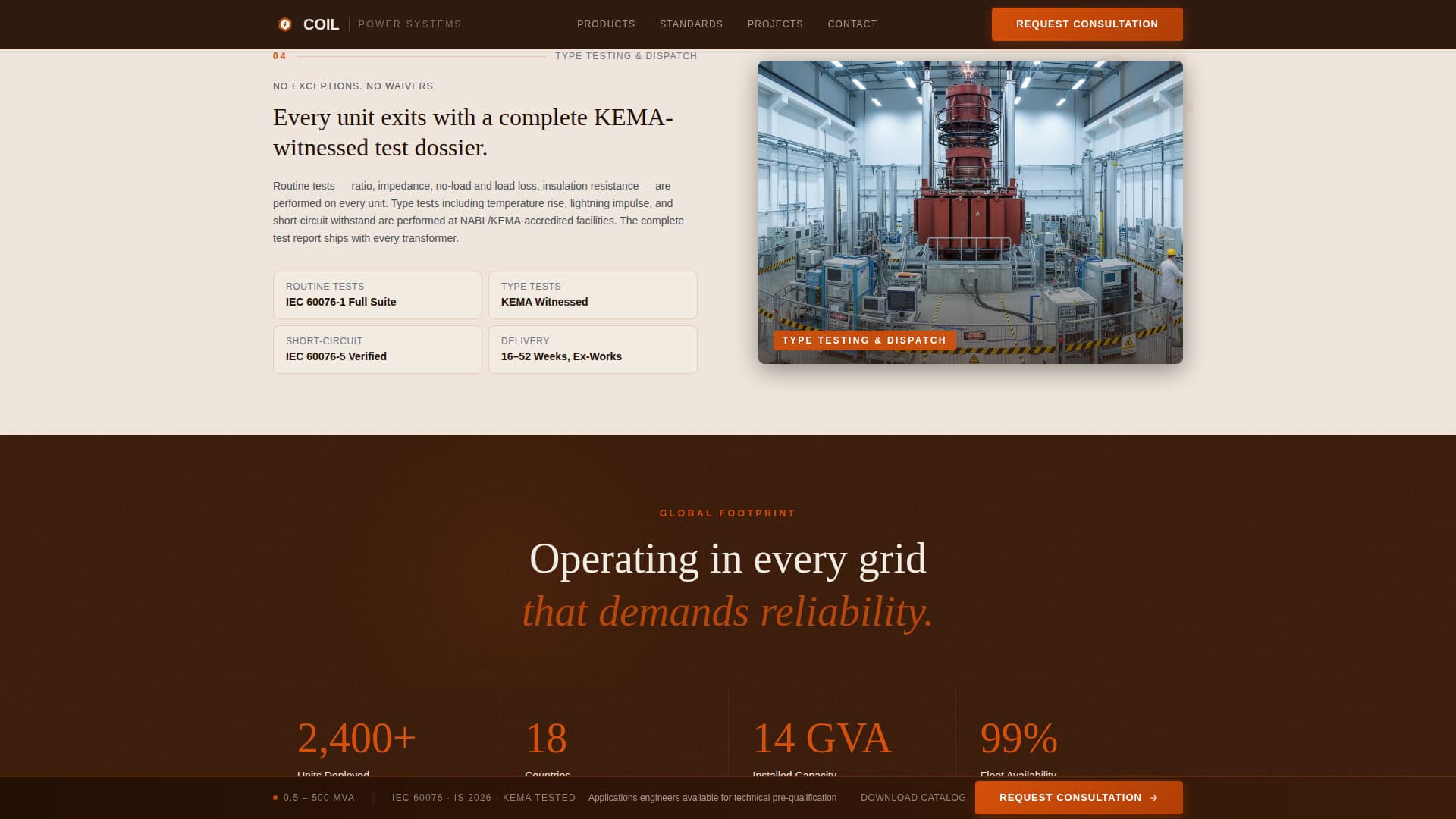 Torque — Authoritative Electrical Transformer Landing Page Template