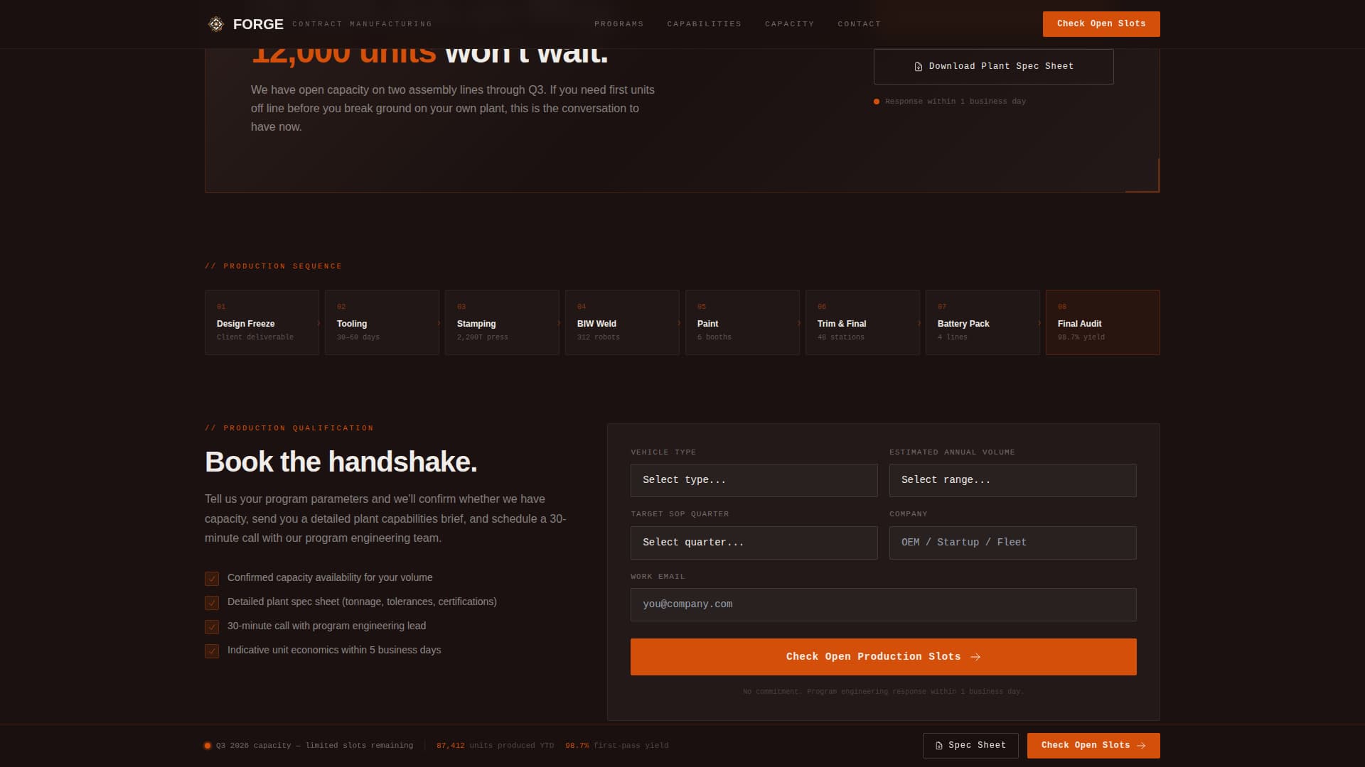 Automotive Manufacturing Professional Website Template