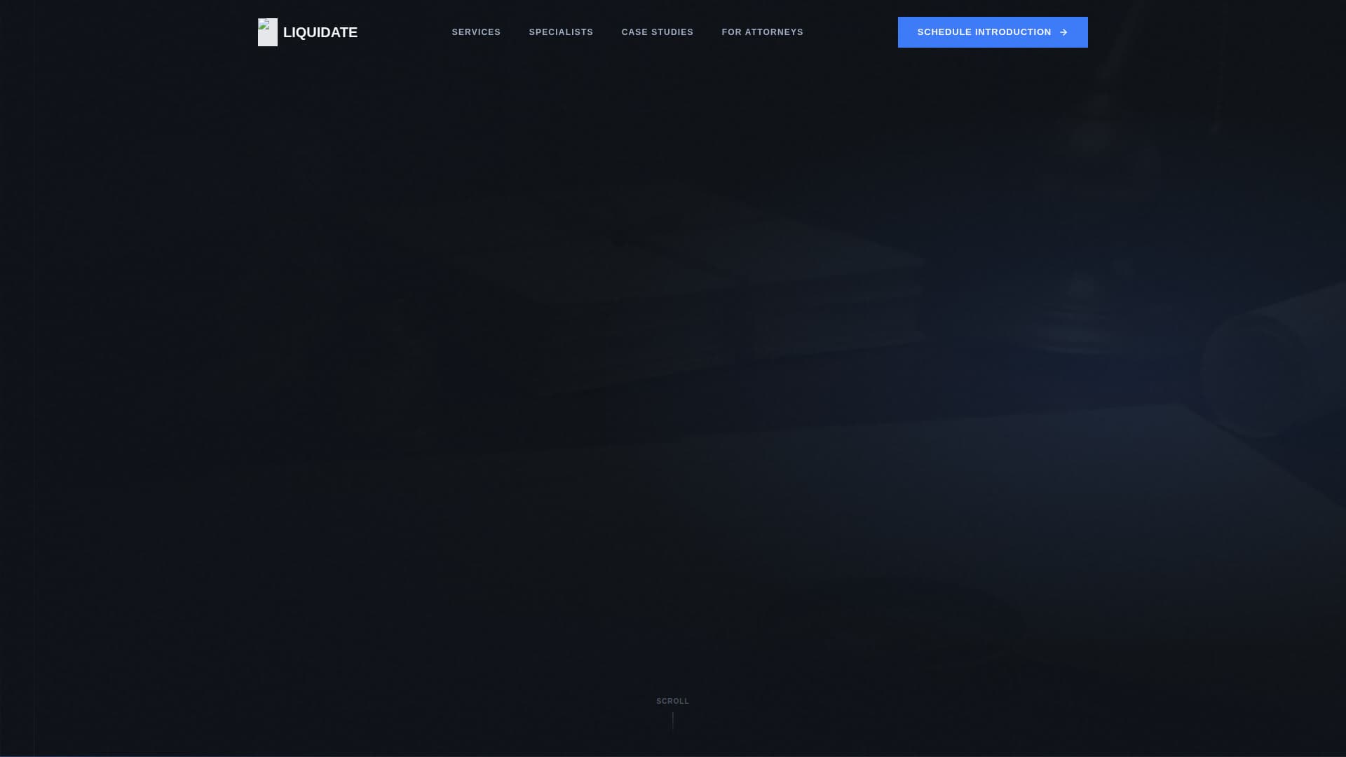 Divest — Authoritative Asset Liquidation Landing Page Template