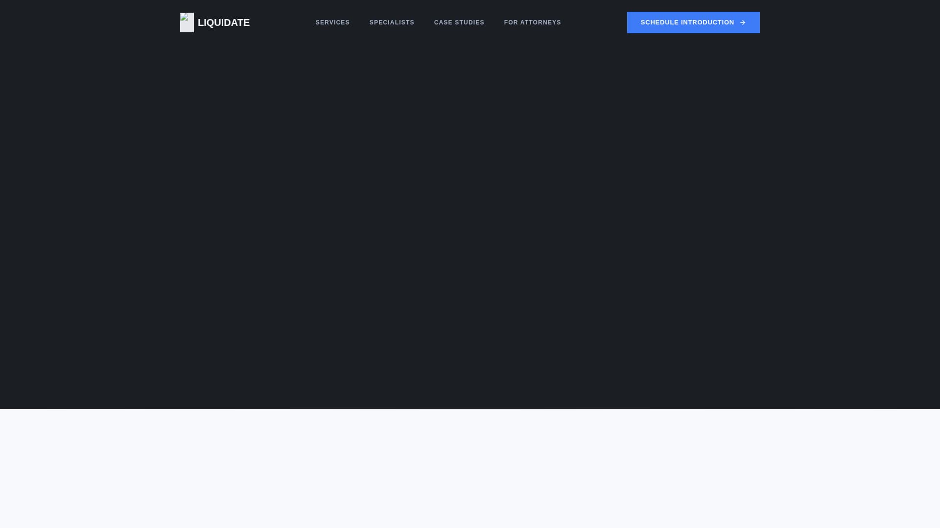 Divest — Authoritative Asset Liquidation Landing Page Template