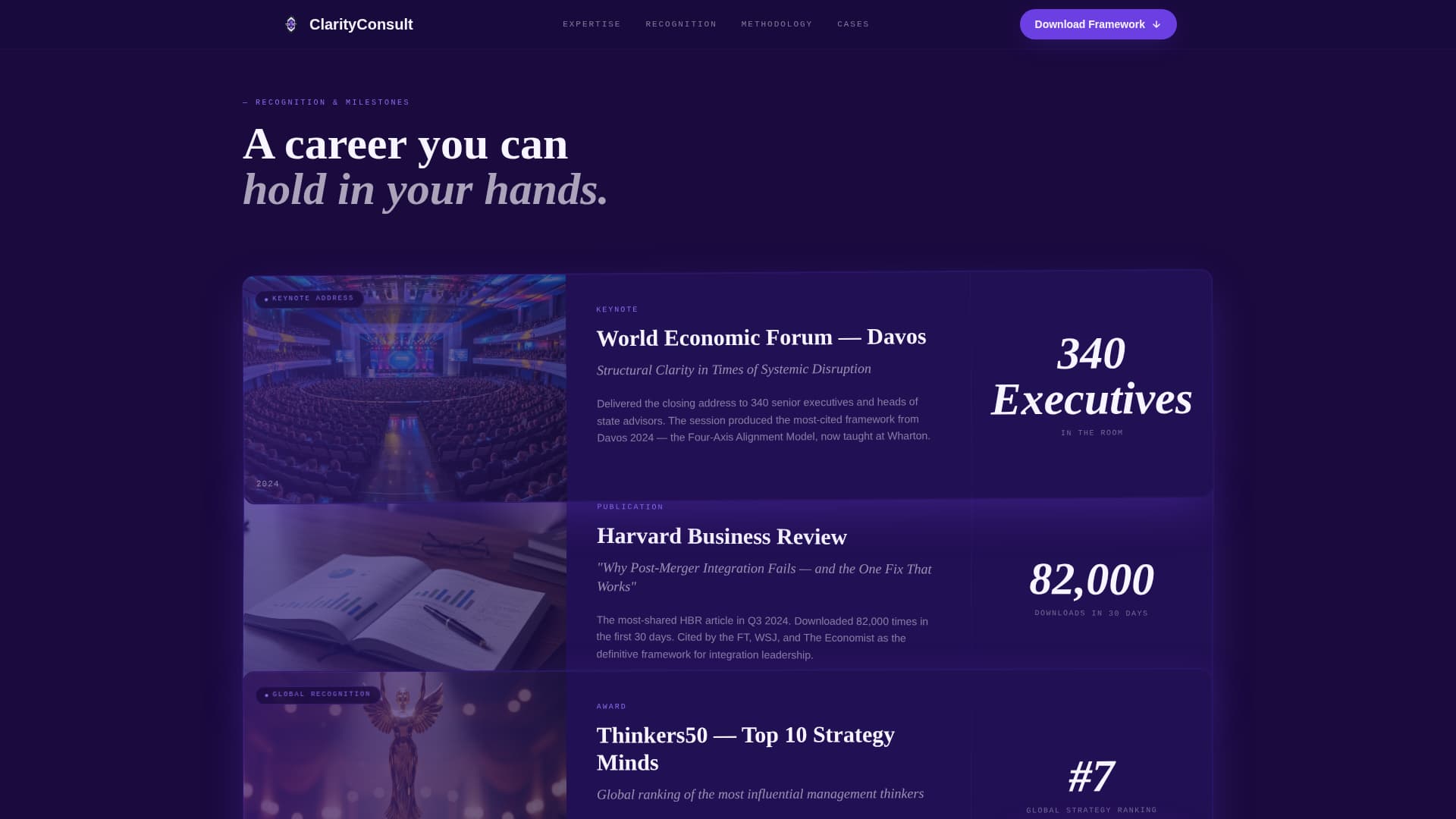 Consultant Career Professional Website Template