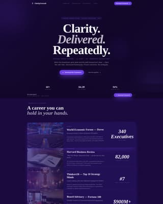 Consultant Career Professional Website Template