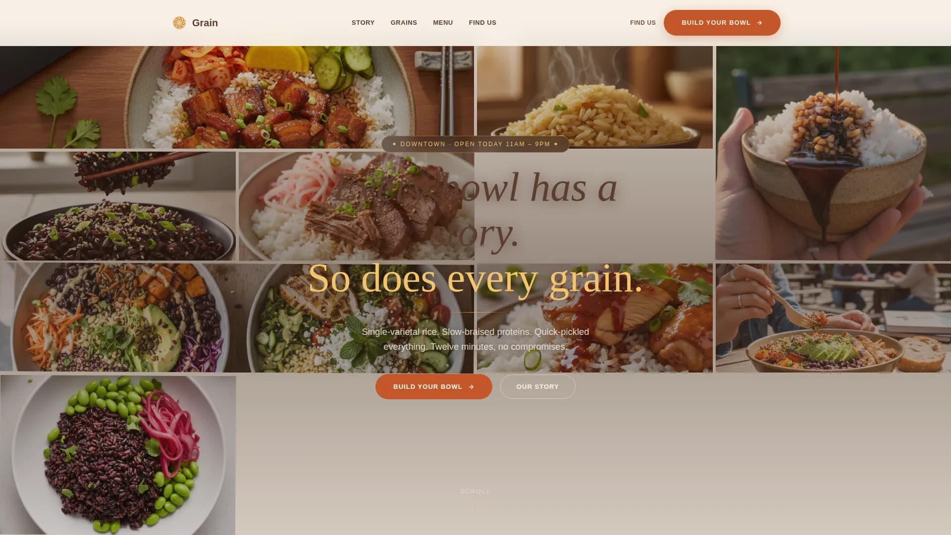 Local Regional & Specialty Restaurant Portfolio & Case Study Website Template