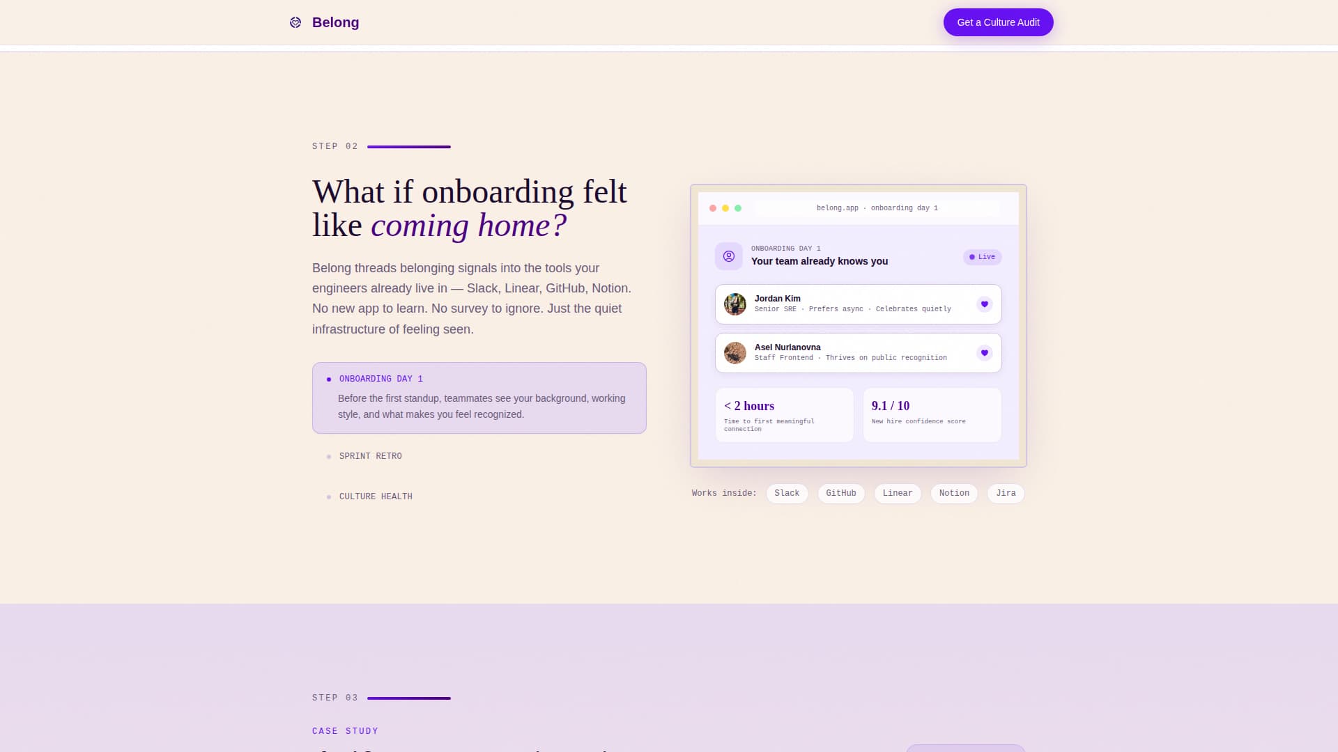 Belong - Powerful Employee Engagement Landing Page Template
