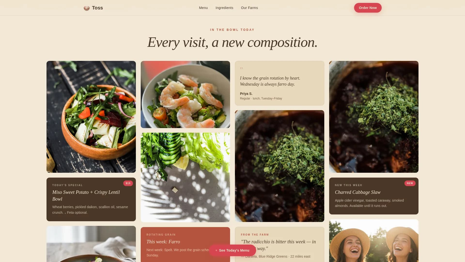 Premium Regional & Specialty Restaurant Portfolio & Case Study Website Template