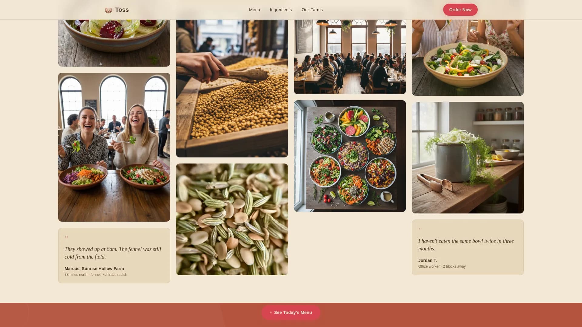 Premium Regional & Specialty Restaurant Portfolio & Case Study Website Template