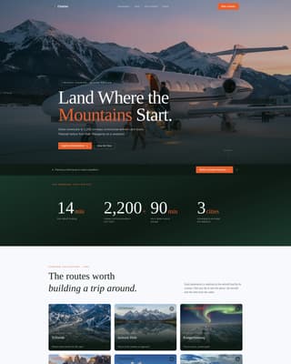 Ascend — Elite Aviation Services Landing Page Template