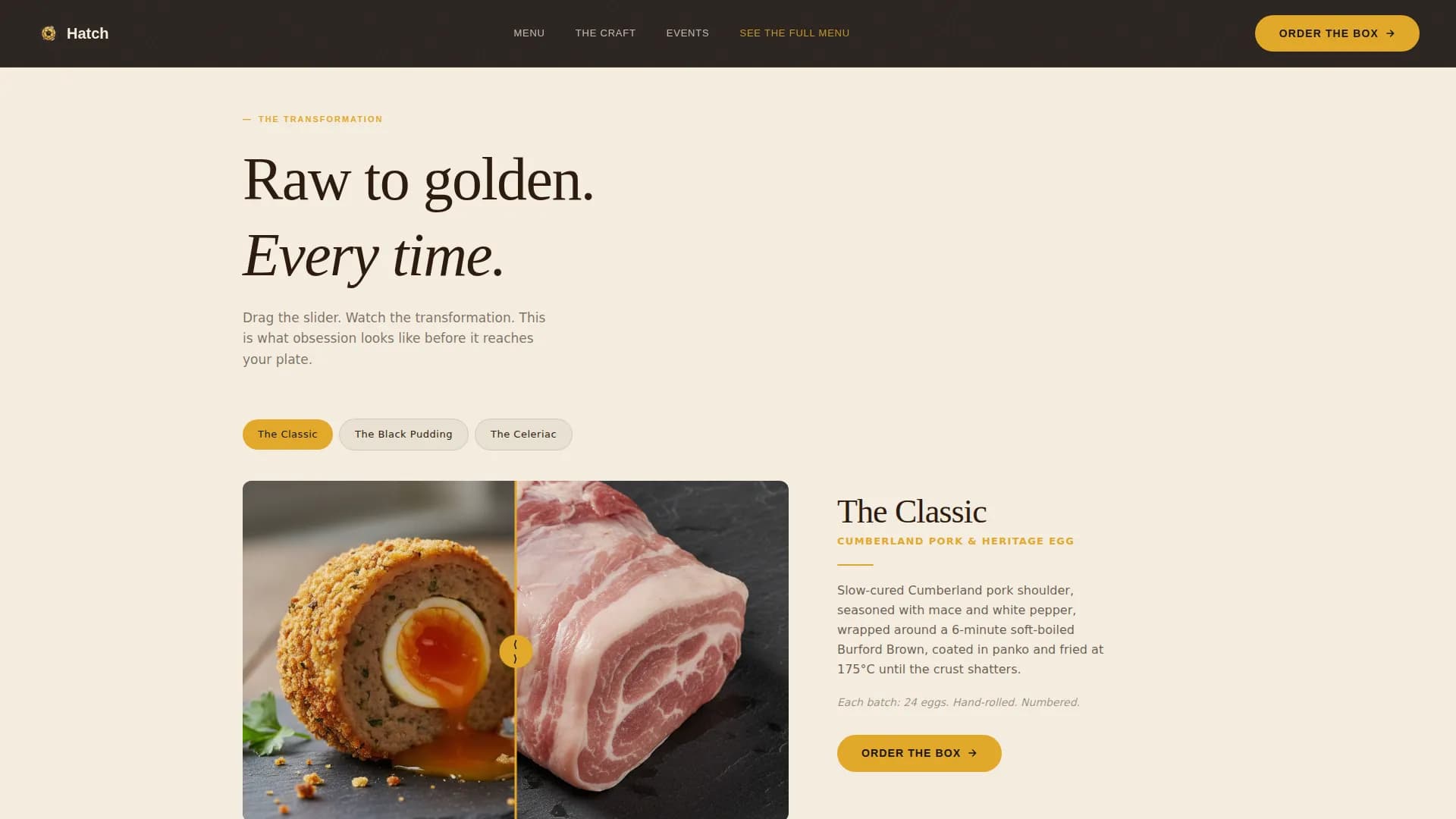 Regional & Specialty Restaurant Professional Website Template