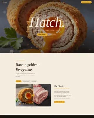 Regional & Specialty Restaurant Professional Website Template