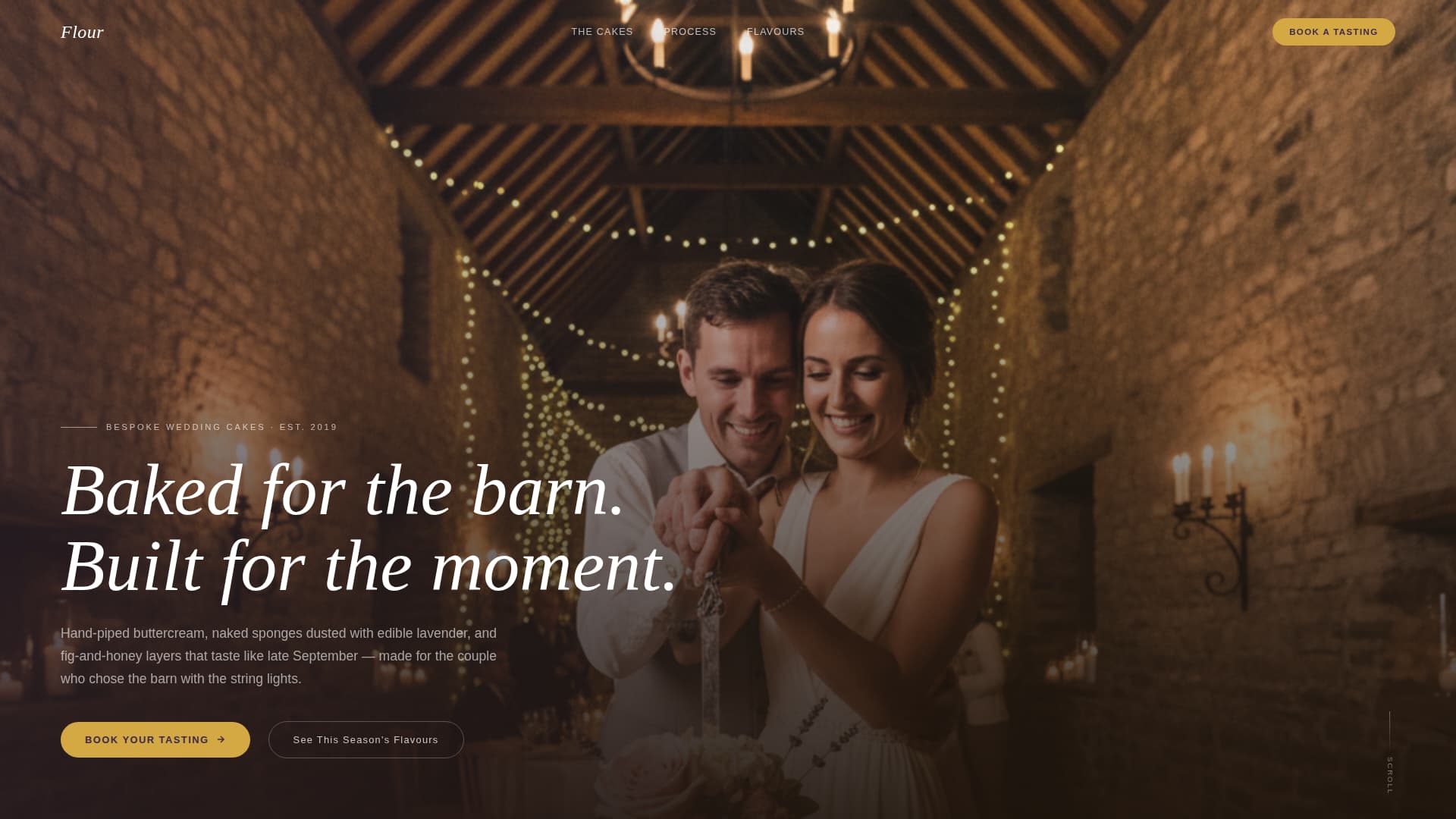 Barn Wedding Booking Website Template