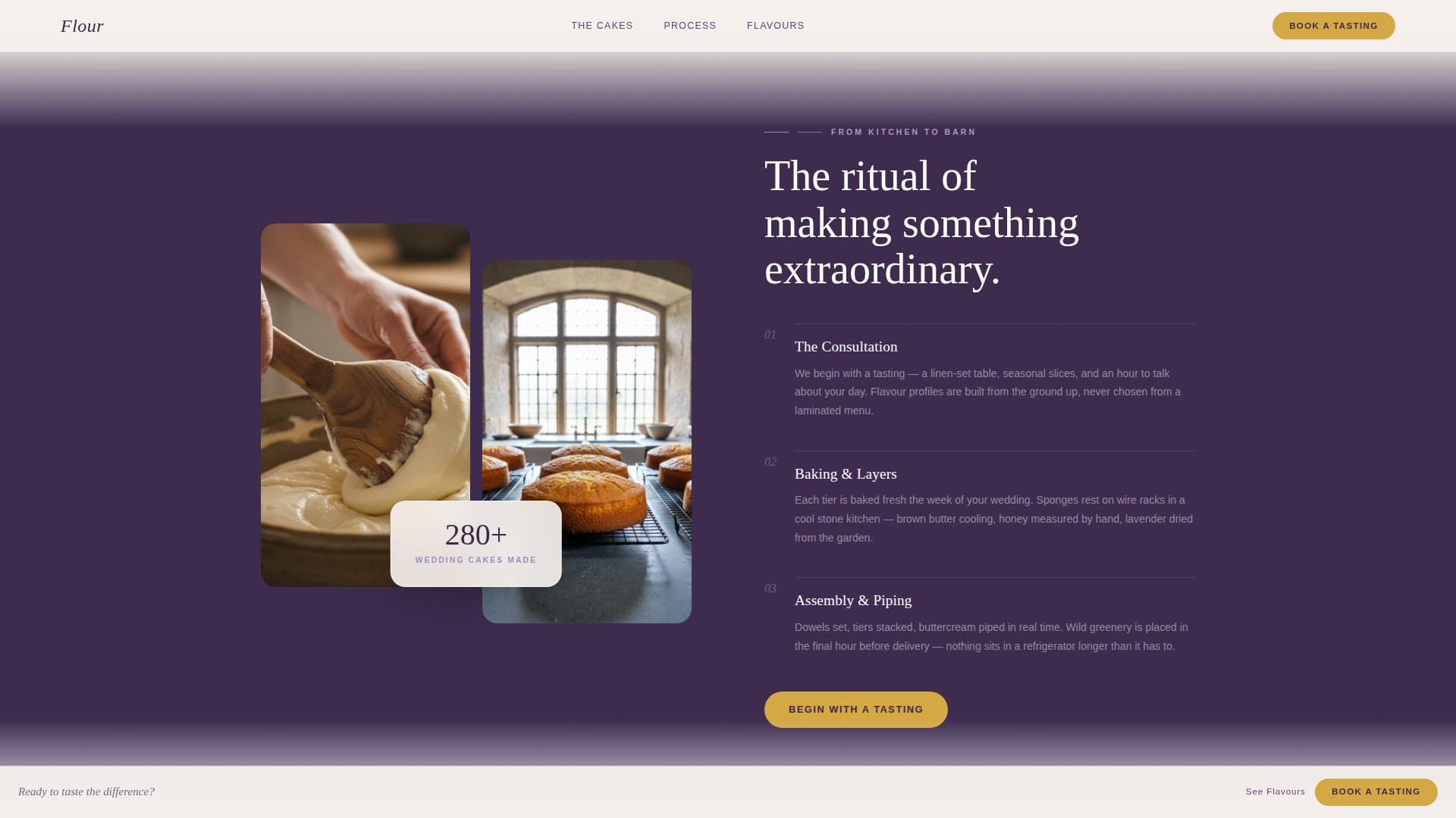 Barn Wedding Booking Website Template