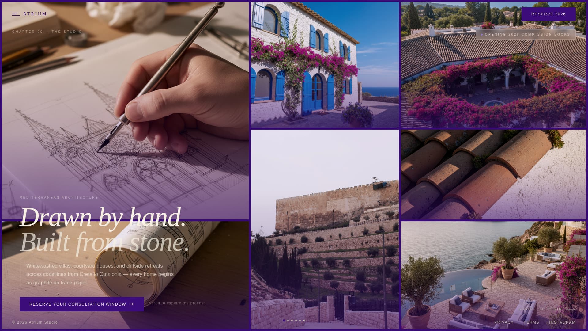 Mediterranean Architecture Pre-Launch Website Template