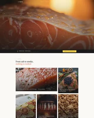 Premium Meat & Seafood Professional Website Template
