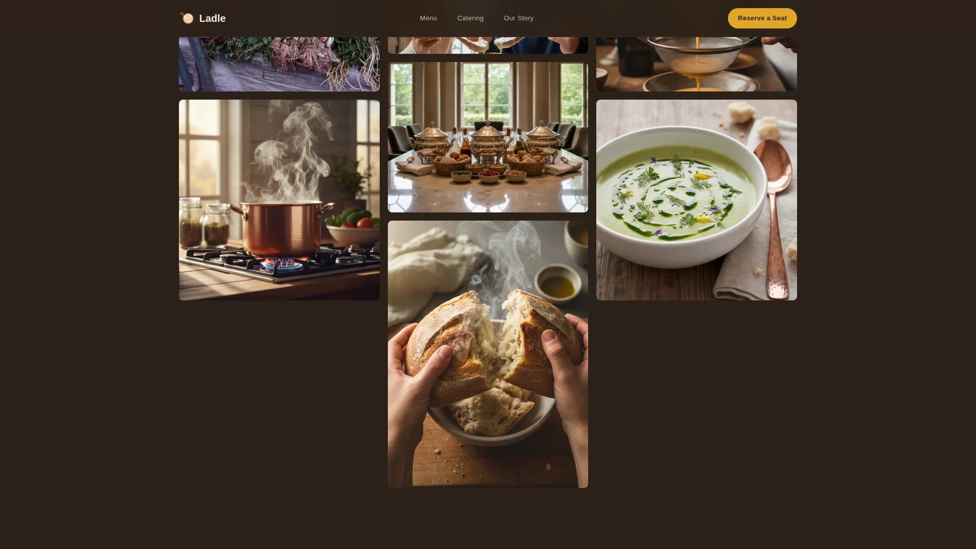 Regional & Specialty Restaurant Professional Website Template