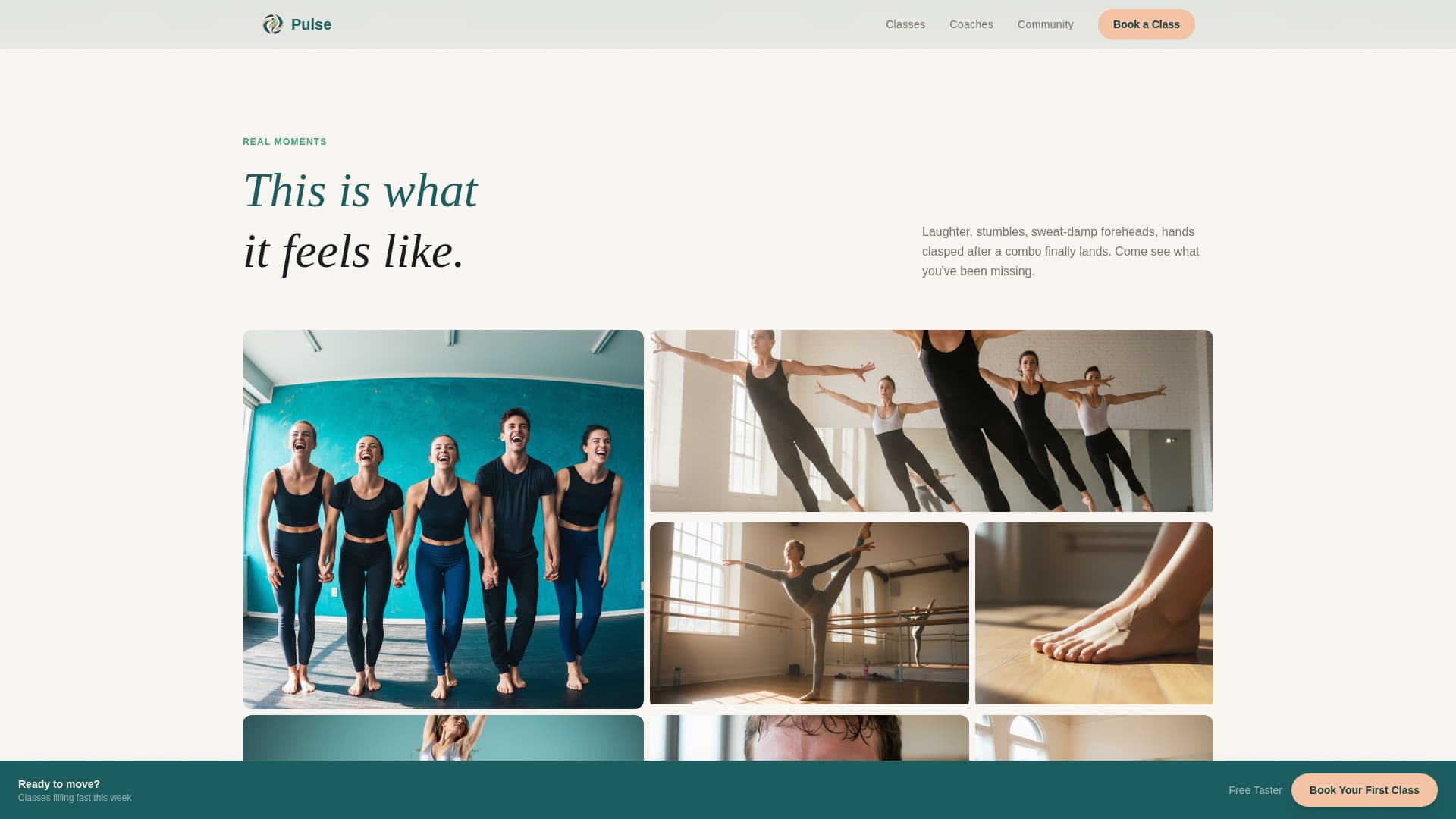 Rhythm — Dynamic Dance Instruction Landing Page Template